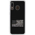 Black and White Camo American Flag Galaxy A20 Clear Case