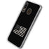 Black and White Camo American Flag Galaxy A20 Clear Case