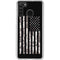 Black and White Camo American Flag Galaxy A21 Clear Case