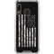 Black and White Camo American Flag Galaxy A30 Clear Case