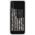 Black and White Camo American Flag Galaxy A50 Clear Case