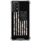 Black and White Camo American Flag Galaxy A72 5G Clear Case