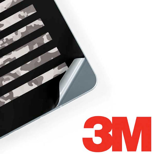 Black and White Camo American Flag Galaxy Book 12in Skin