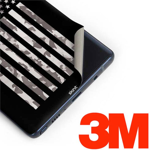 Black and White Camo American Flag Galaxy Note 9 Skin