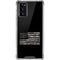 Black and White Camo American Flag Galaxy Note20 5G Clear Case
