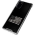 Black and White Camo American Flag Galaxy Note20 5G Clear Case