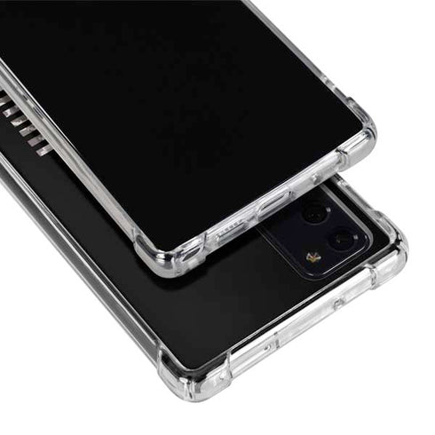 Black and White Camo American Flag Galaxy Note20 5G Clear Case