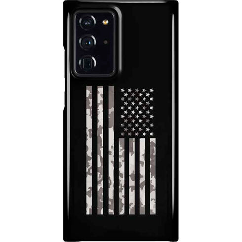 Black and White Camo American Flag Galaxy Note20 Ultra 5G Lite Case