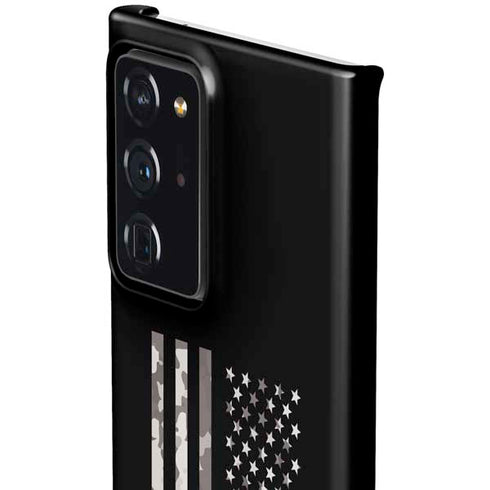 Black and White Camo American Flag Galaxy Note20 Ultra 5G Lite Case
