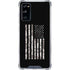 Black and White Camo American Flag Galaxy S20 FE Clear Case