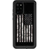 Black and White Camo American Flag Galaxy S20 Plus Waterproof Case