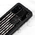 Black and White Camo American Flag Galaxy S20 Plus Waterproof Case