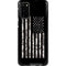 Black and White Camo American Flag Galaxy S20 Pro Case