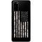 Black and White Camo American Flag Galaxy S20 Skin
