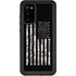 Black and White Camo American Flag Galaxy S20 Waterproof Case