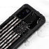 Black and White Camo American Flag Galaxy S20 Waterproof Case