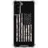 Black and White Camo American Flag Galaxy S21 Plus 5G Clear Case