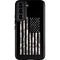 Black and White Camo American Flag Galaxy S22 Pro Case