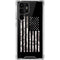 Black and White Camo American Flag Galaxy S22 Ultra Clear Case