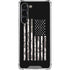 Black and White Camo American Flag Galaxy S23 Plus Clear Case