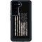 Black and White Camo American Flag Galaxy S23 Waterproof Case