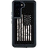 Black and White Camo American Flag Galaxy S23 Waterproof Case