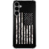 Black and White Camo American Flag Galaxy S24 Plus Clear Case