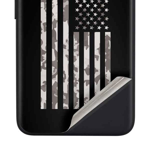 Black and White Camo American Flag Google Pixel 4a Skin