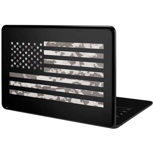 Black and White Camo American Flag Google Pixelbook Go Skin