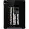 Black and White Camo American Flag iPad Pro 12.9in (2020) Clear Case