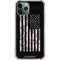 Black and White Camo American Flag iPhone 11 Pro Max Clear Case