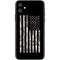 Black and White Camo American Flag iPhone 11 Skin