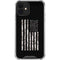 Black and White Camo American Flag iPhone 12 Clear Case