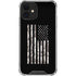 Black and White Camo American Flag iPhone 12 Clear Case