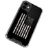 Black and White Camo American Flag iPhone 12 Clear Case