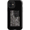 Black and White Camo American Flag iPhone 12 Impact Case