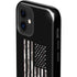 Black and White Camo American Flag iPhone 12 Impact Case