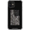 Black and White Camo American Flag iPhone 12 Mini Clear Case