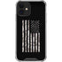 Black and White Camo American Flag iPhone 12 Mini Clear Case