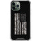 Black and White Camo American Flag iPhone 12 Pro Clear Case
