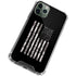 Black and White Camo American Flag iPhone 12 Pro Clear Case