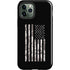 Black and White Camo American Flag iPhone 12 Pro Impact Case