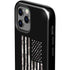 Black and White Camo American Flag iPhone 12 Pro Impact Case