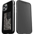 Black and White Camo American Flag iPhone 12 Pro Impact Case