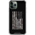 Black and White Camo American Flag iPhone 12 Pro Max Clear Case