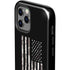 Black and White Camo American Flag iPhone 12 Pro Max Impact Case