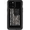 Black and White Camo American Flag iPhone 12 Pro Max Waterproof Case