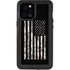 Black and White Camo American Flag iPhone 12 Pro Max Waterproof Case
