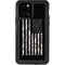 Black and White Camo American Flag iPhone 12 Pro Waterproof Case