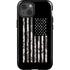 Black and White Camo American Flag iPhone 13 Impact Case